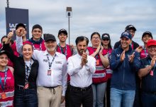 PARAGUAYAN PRESIDENT SANTIAGO PEÑA AND FIA PRESIDENT MOHAMMED BEN SULAYEM CELEBRATE THE START OF A NEW ERA OF RALLYING IN ENCARNACIÓN